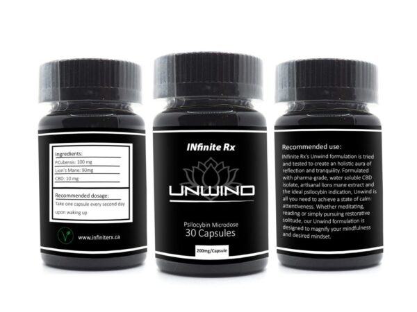 INfinite Rx (Unwind) Microdosing Psilocybin & CBD Capsules